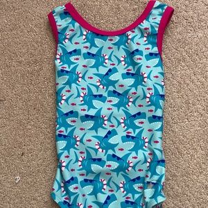 Destira baby shark gymnastics leotard